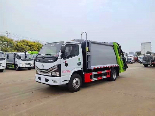 東風(fēng)多利卡國(guó)六6方壓縮式垃圾車(chē)